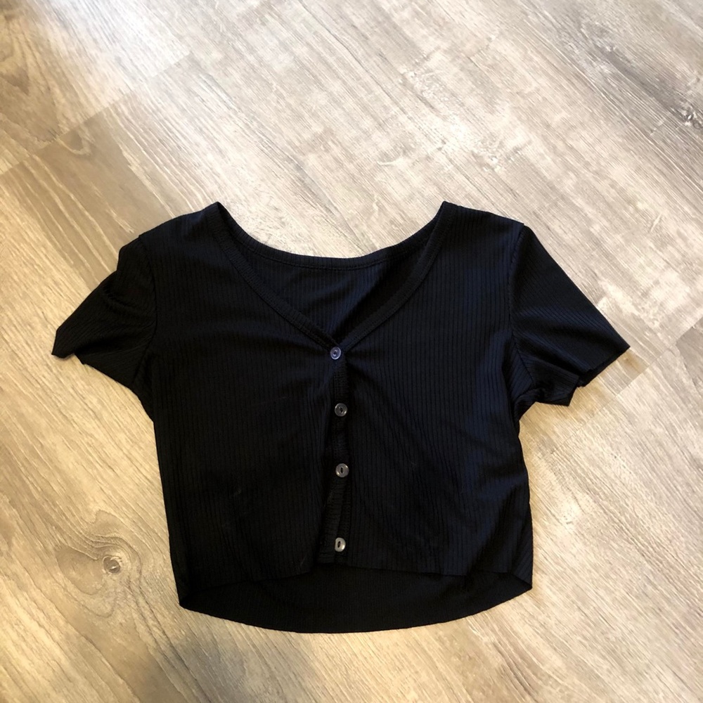 BROSAGE cropped tee (black)